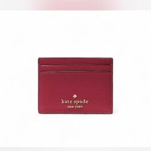 Kate Spade Red Jam XPX Madison small slim Card Holder